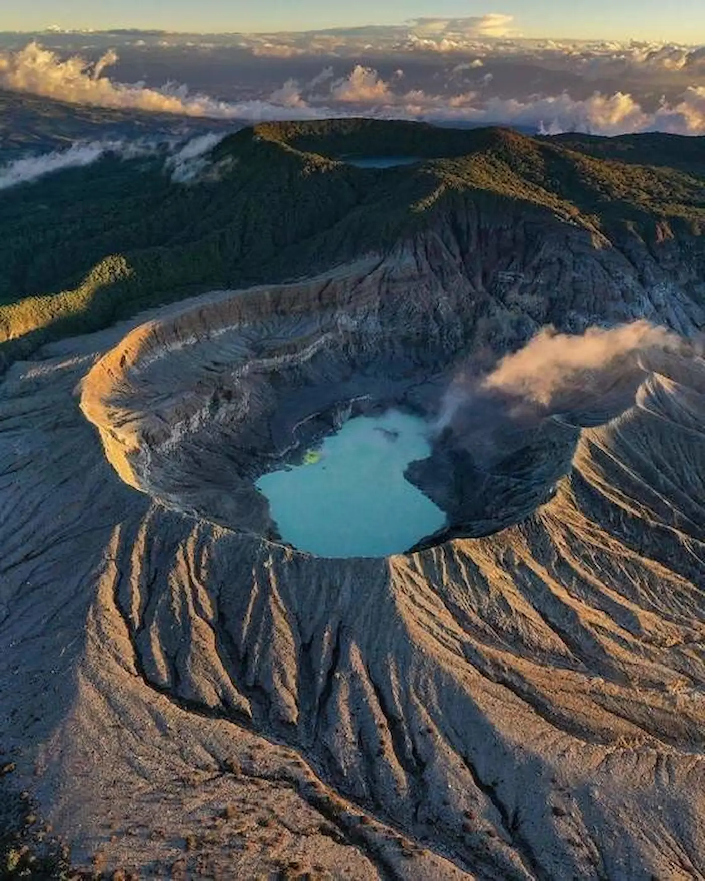 Crater of Poás Volcano, Costa Rica