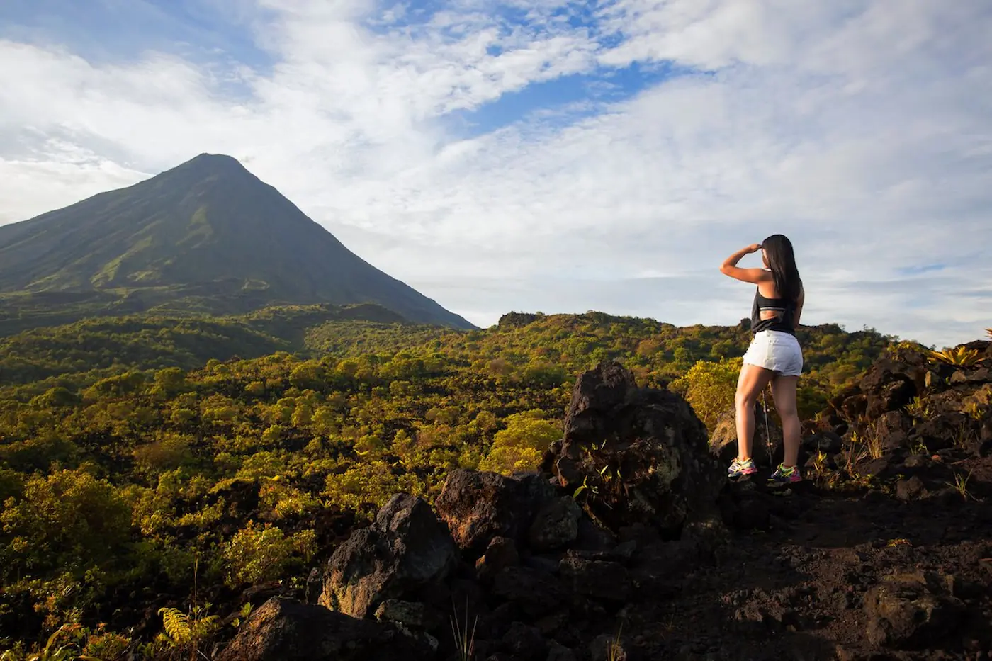 Hiking trail in Arenal Volcano National Park