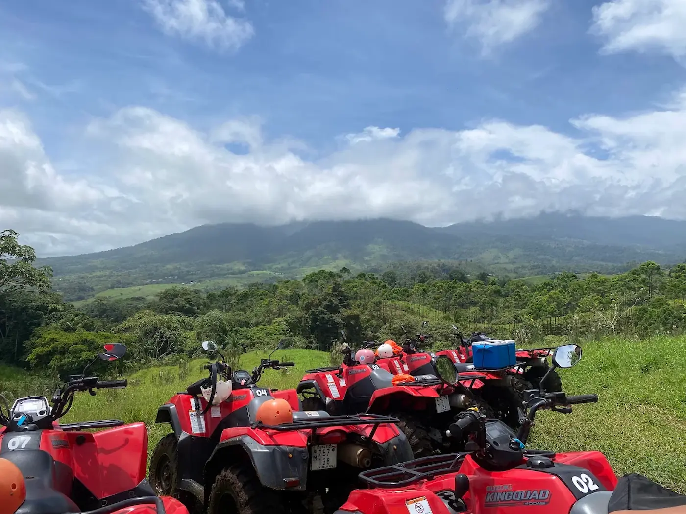 ATV on a mountain trail in northern Costa Rica